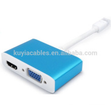 Venta caliente Mini Display Port DP a HDMI VGA Cable adaptador para Apple MacBook Pro DA